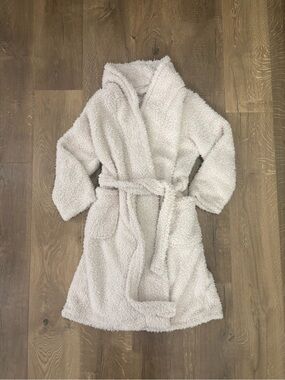 Ulta Beauty Plush Hooded Bathrobe - Cream